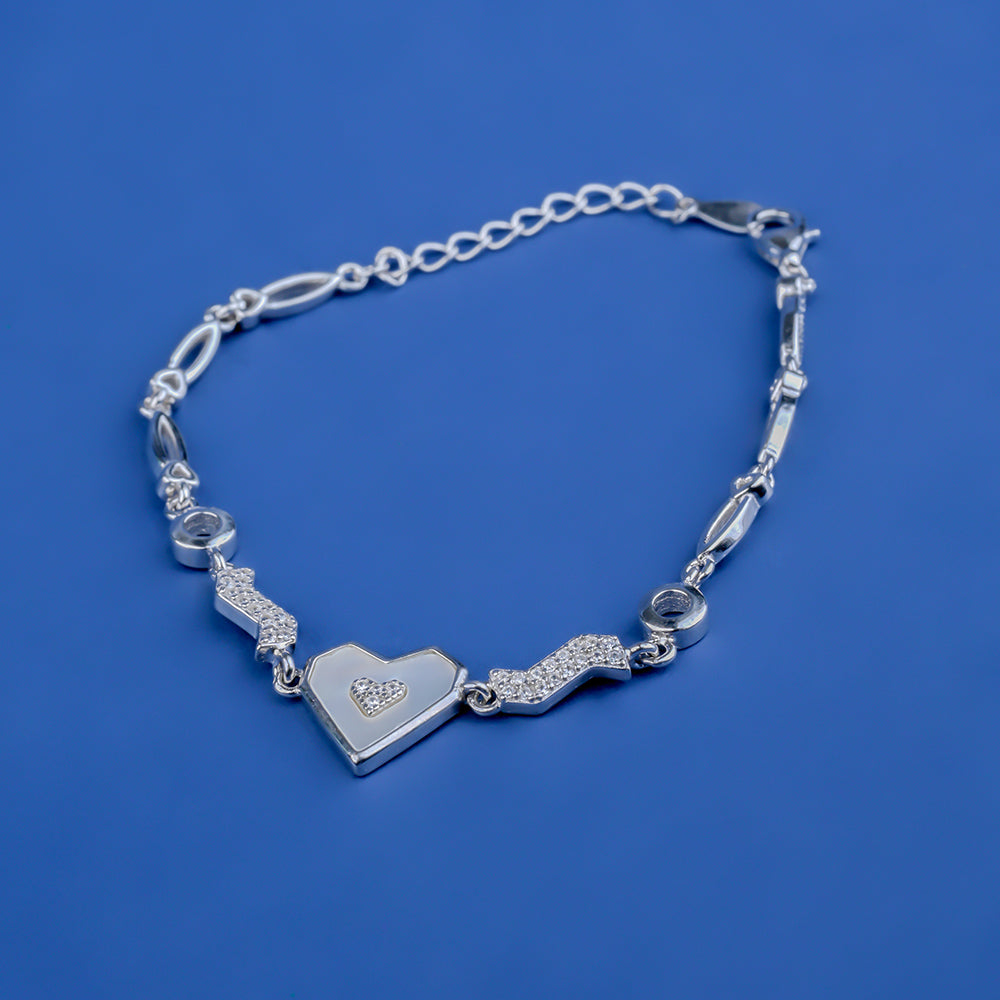 Fancy Heart Lucky  Silver 925